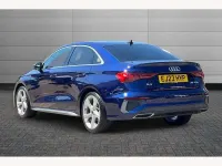 Used Audi A3 S-Line 150 HP (110 kW) 2023 Navarra blue Sedan