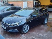 Used Vauxhall Astra SRi 150 HP (110 kW) 2018 Black Estate