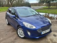 Used Ford Fiesta Titanium 125 HP (91 kW) 2018 Blue Hatchback