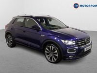 Used VW T-Roc R-line 150 HP (110 kW) 2020 Blue SUV