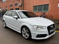 Used Audi A3 S-Line 184 HP (135 kW) 2014 White Hatchback