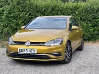 Used VW Golf VII SE 110 HP (80 kW) 2018 Yellow Hatchback