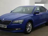 Used Skoda Superb SE Technology 150 HP (110 kW) 2019 Blue Hatchback