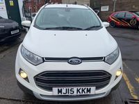 used Ford Ecosport 1.5 TDCi TITANIUM X PACK 5DR IN WHITE WITH FULL LEATHER