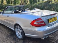 Used Mercedes CLK55 AMG 2004 Silver Cabriolet