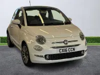 Used Fiat 500 Lounge 69 HP (50 kW) 2016 White Hatchback