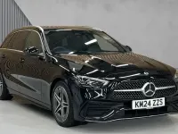 Used Mercedes C220 AMG line 200 HP (147 kW) 2024 Black Estate
