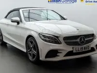 Used Mercedes C200 AMG line 198 HP (145 kW) 2019 White Cabriolet