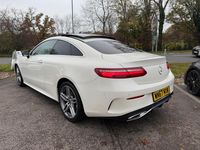 Used Mercedes E220 AMG Line Premium 194 HP (142 kW) 2017 White Coupe