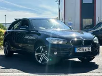Used BMW 118 Sport Line 136 HP (100 kW) 2016 Black Hatchback