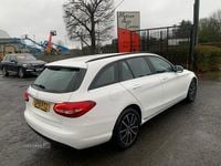 Used Mercedes C220 SE 2019 White Estate