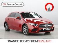 Used Mercedes A250 AMG line 218 HP (160 kW) 2021 Red Hatchback