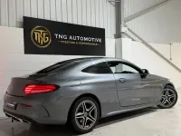 Begagnad Mercedes C220 AMG line 2018 Grå Sportkupé