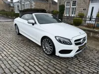 Used Mercedes C220 AMG line 170 HP (125 kW) 2017 White Cabriolet