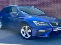 Used Seat Leon FR 125 HP (91 kW) 2017 Blue Estate