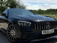 Used Mercedes E300 AMG line 258 HP (189 kW) 2022 Black Coupe