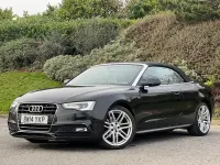 Used Audi A5 Cabriolet S-Line 177 HP (130 kW) 2014 Black Cabriolet
