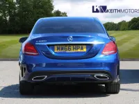Begagnad Mercedes C220 AMG line 170 HK (125 kW) 2016 Blå Sedan