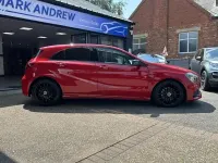 Used Mercedes A200 AMG line 136 HP (100 kW) 2017 Red Hatchback