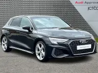 Used Audi A3 S-Line 147 HP (108 kW) 2021 Black Sedan