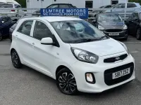 Begagnad Kia Picanto Air 65 HK (47 kW) 2017 Vit Halvkombi