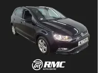 Used VW Polo Edition 75 HP (55 kW) 2017 Black Hatchback