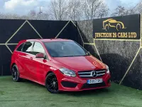 Begagnad Mercedes B180 AMG line 109 HK (80 kW) 2017 Röd Minibuss
