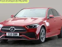 Usado Mercedes C300e AMG line 313 HP (230 kW) 2024 Vermelho Sedan