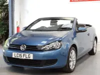 Used VW Golf Cabriolet SE 105 HP (77 kW) 2015 Blue Cabriolet