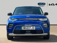 Used Kia Soul EV First Edition 147 kW (201 HP) 2021 Neptune blue /black roof SUV