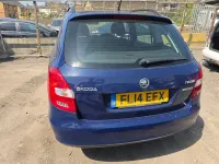Used Skoda Fabia GreenLine 75 HP (55 kW) 2014 Blue Estate