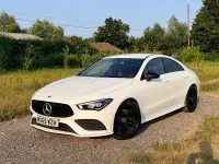 Used Mercedes CLA220 AMG line 190 HP (139 kW) 2019 White Coupe