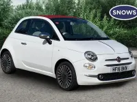 Used Fiat 500 Lounge 105 HP (77 kW) 2016 White Cabriolet