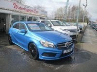 Used Mercedes A200 AMG 136 HP (100 kW) 2014 Blue Hatchback