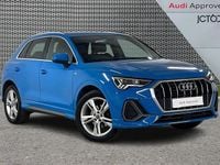 Begagnad Audi Q3 S-Line 150 HK (110 kW) 2020 Blå SUV