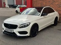 Used Mercedes C220 AMG Line Premium Plus 170 HP (125 kW) 2016 White Sedan