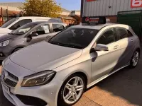 Used Mercedes A200 AMG line 136 HP (100 kW) 2015 Silver Hatchback
