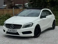 Used Mercedes A220 AMG 170 HP (125 kW) 2015 White Hatchback