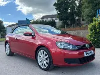 Used VW Golf R 105 HP (77 kW) 2011 Red Cabriolet