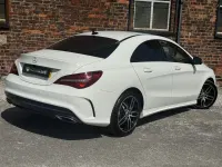 Used Mercedes CLA180 AMG line 122 HP (89 kW) 2018 White Coupe