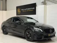 Second-hand Mercedes C220 AMG line 2018 Negru Coupe