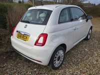 Used Fiat 500 Lounge 2016 White Hatchback