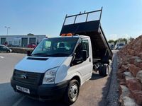 used Ford Transit TIPPER TRUCK 2.2 100ps [DRW] Euro 5 FLATBED DROPSIDE SINGLE CAB NO VAT
