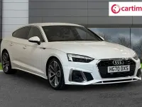 Used Audi A5 Sportback S-Line 163 HP (119 kW) 2020 White Hatchback