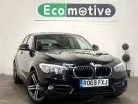Used BMW 118 Sport Line 134 HP (98 kW) 2018 Black Hatchback