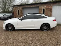 Used Mercedes E220 AMG line 194 HP (142 kW) 2018 White Coupe