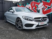Used Mercedes C220 AMG Line Premium Plus 170 HP (125 kW) 2016 Silver Coupe