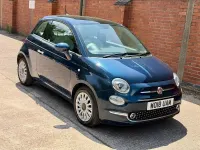 Used Fiat 500 Lounge 69 HP (50 kW) 2018 Blue Hatchback