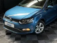 Used VW Polo Match 90 HP (66 kW) 2016 Blue Hatchback