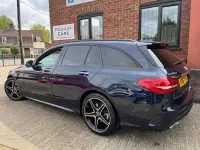 Used Mercedes C250 AMG line 2018 Blue Estate